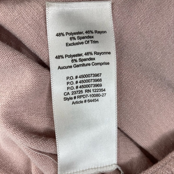 ARITZIA Wilfred Free Camille Hayett off the shoulder pastel pink bodysuit - Picture 12 of 12